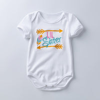 Cartoon animal alphabet black white baby romper