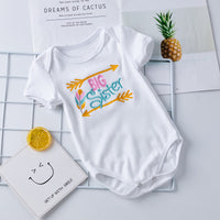 Cartoon animal alphabet black white baby romper