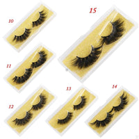 Mink Eyelashes 25mm Wispy Fluffy Fake Lashes