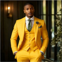 Men's Fashionable Casual Slim-Fit Three-Piece Suit