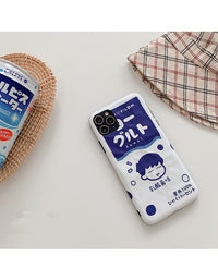 Japanese cartoon drink couple mobile phone case
