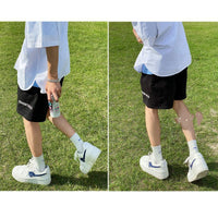White Shoes Men's Double Bottom Breathable Platform Sneakers