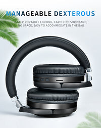 Folding headset with stereo wireless headset