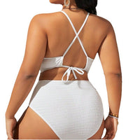 Women's Belly-covering Beach Solid Color Fashion One-piece Swimsuit