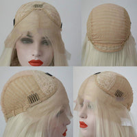 Synthetic front lace wig