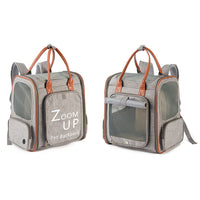 Large Capacity Oxford Cloth And PU Expandable Pet Bag
