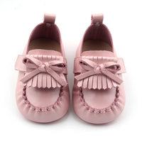 Leather Tassel Bow Peas Shoes British Style