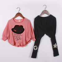 Girls spring and autumn long sleeve suit