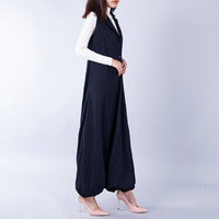 Wool Overalls Large Size Loose Tweed Jumpsuit