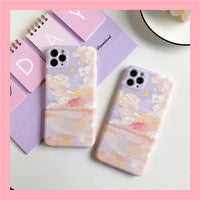 Artistic oil painting starry sky phone case