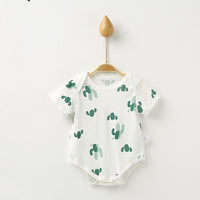 Children's Clothes Short Sleeve Khaki Triangle Climbing One Piece