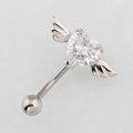 Upside-Down Heart-Shaped Wing Navel Nails
