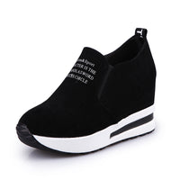 Women's Wedge Heel Platform Inner Height Increase Shoes