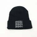 Embroidered knitted hat