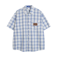 Short Sleeve Plaid Shirt Men And Women