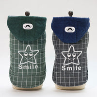 Dog Cotton Smile Star Small Dog Two-legged Coat