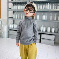 Children's half high neck bottoming shirt