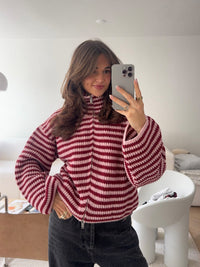 Womens Round-Neck Sweater Coat For Autumn And Winter Warm And Casual