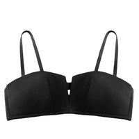 No steel ring thin section gathered bra female
