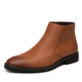 High-top British leather shoes men's business casual