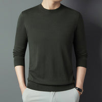 Men's Mulberry Silk Wool Autumn Non-iron Long Sleeve Shirt