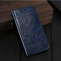 Compatible with Apple, Luxury Retro Leather Cover Flip Case For iPhone/ Samsung Galaxy