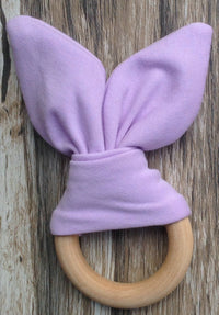 Handmade wooden natural baby teether