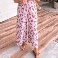 Personality Trend Leopard Print Floral Print Casual Jumpsuit