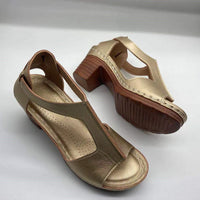Peep Toe Plus Size Wedge Open Toe Buckle Roman Style High Heel Sandals