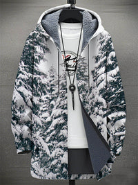 Digital Printing Plus Velvet Men's Casual Jacket