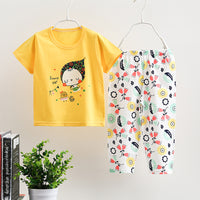 Thin Home Service Suit Short Sleeve Trousers Combination