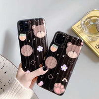 Cute bear illustration mobile phone case