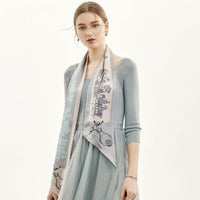 Silk double-layer double-sided ribbon