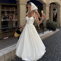 Fitted-waist Bubble Cotton Womens Skirt