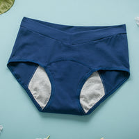 High-waisted cotton underwear