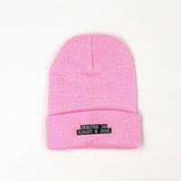 Embroidered knitted hat