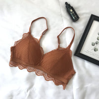 Thin section gathers seamless comfort bra