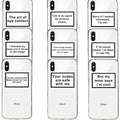 Compatible with Apple , Text transparent phone case