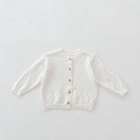 New Sweet Rhombus Hollow Long Sleeve Small Jacket