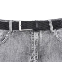 Versatile Pin-buckle Elastic Woven Canvas Belt