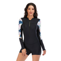Long sleeve surfing suit sunscreen female swimsuit