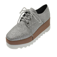 British Style Platform Women'S  Thick-Soled College Style Casual Shoes