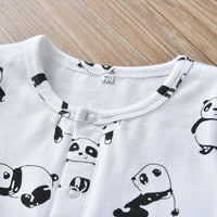 Romper Long Sleeve Print Jumpsuit Clothes Pajamas
