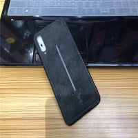 Hard shell leather phone case