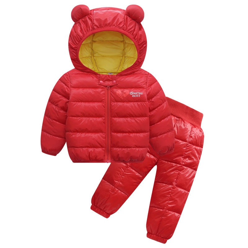 Children's down jacket set