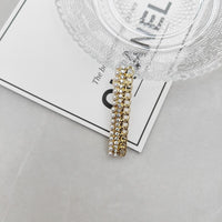 Cold Style Pearl Full Diamond Spring Clip High-grade Chain Elegant Hair Accessories