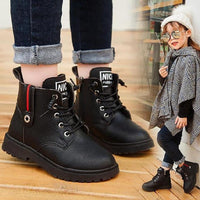 Cotton shoes beige little girl autumn and winter Martin boots