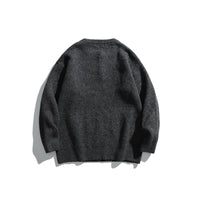 New Men's Twist Braid Sweater Cardigan