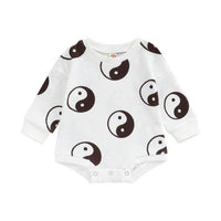 Baby One-piece Suit Knitted Long Sleeve
