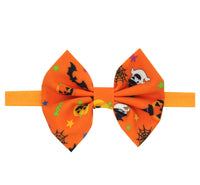 Children's pumpkin head elastic bow headband
